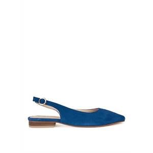 NEW RAG & CO. women's hocane real suede leather slingback sandals in blue